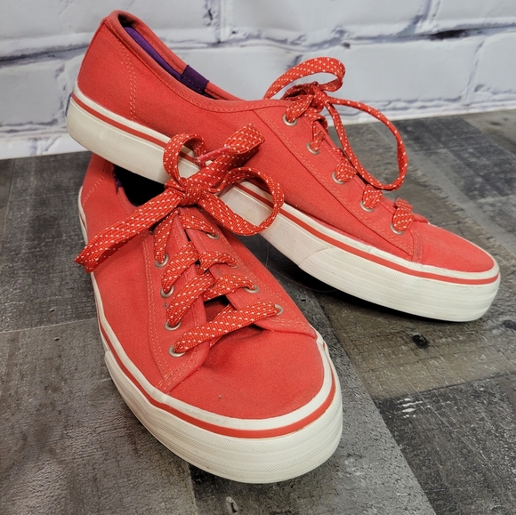 Red Keds with Polka Dot Laces